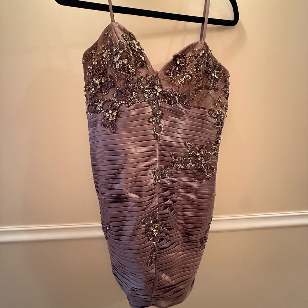 Terani Couture Lavender Mini Dress